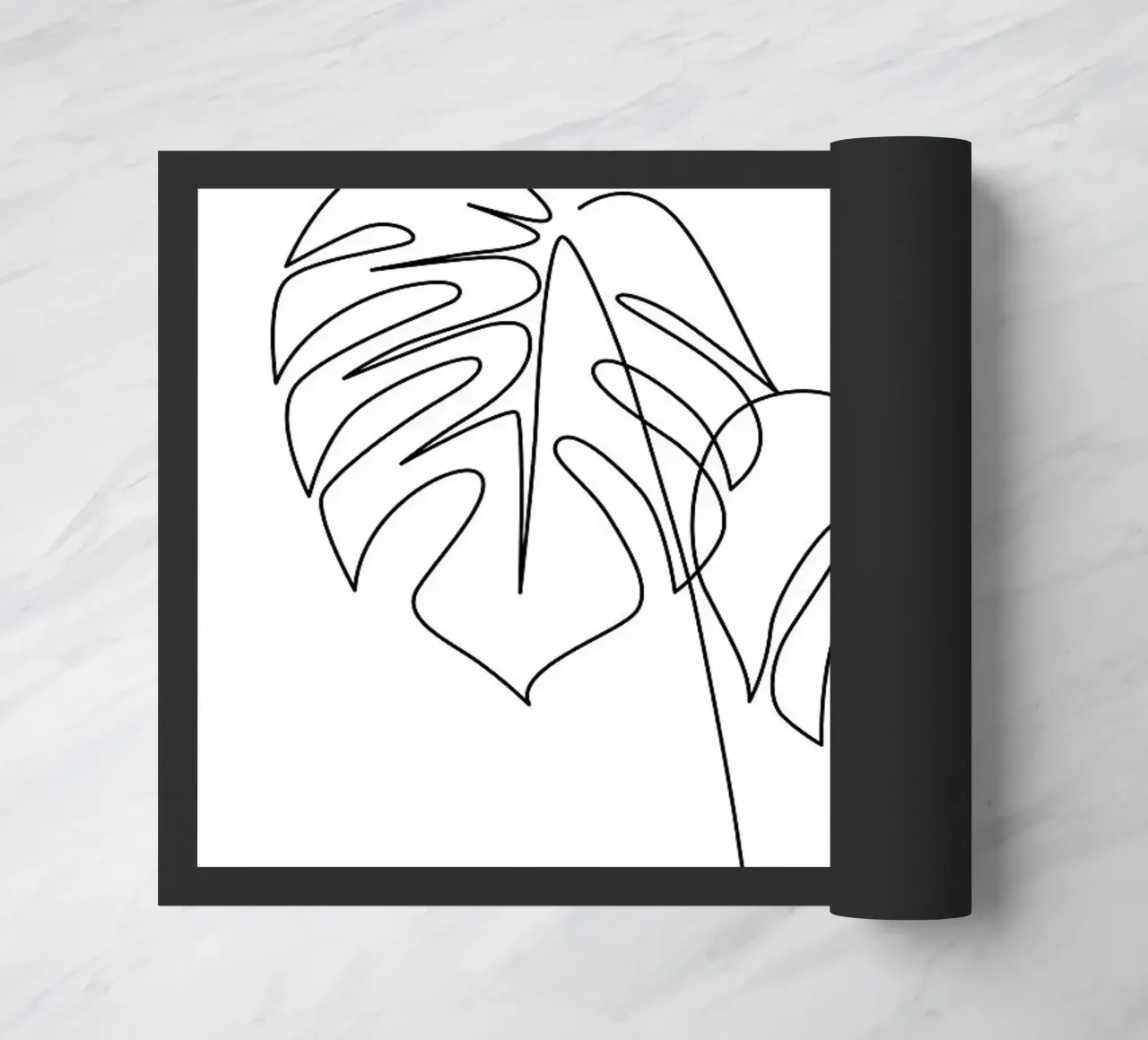 Monstera floreale One Line zerbino da ORION