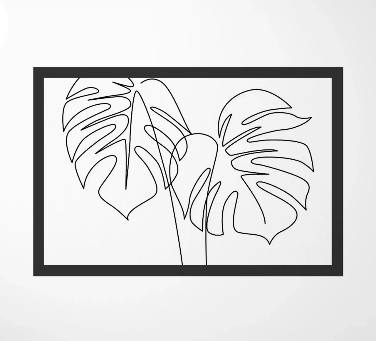 Monstera floreale One Line zerbino da ORION