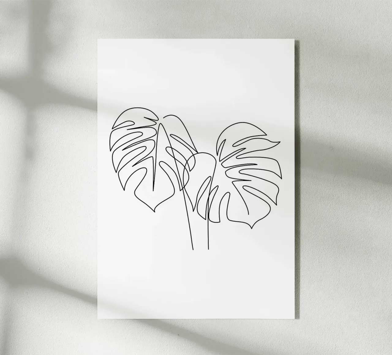 Monstera floreale One Line plexiglass da ORION