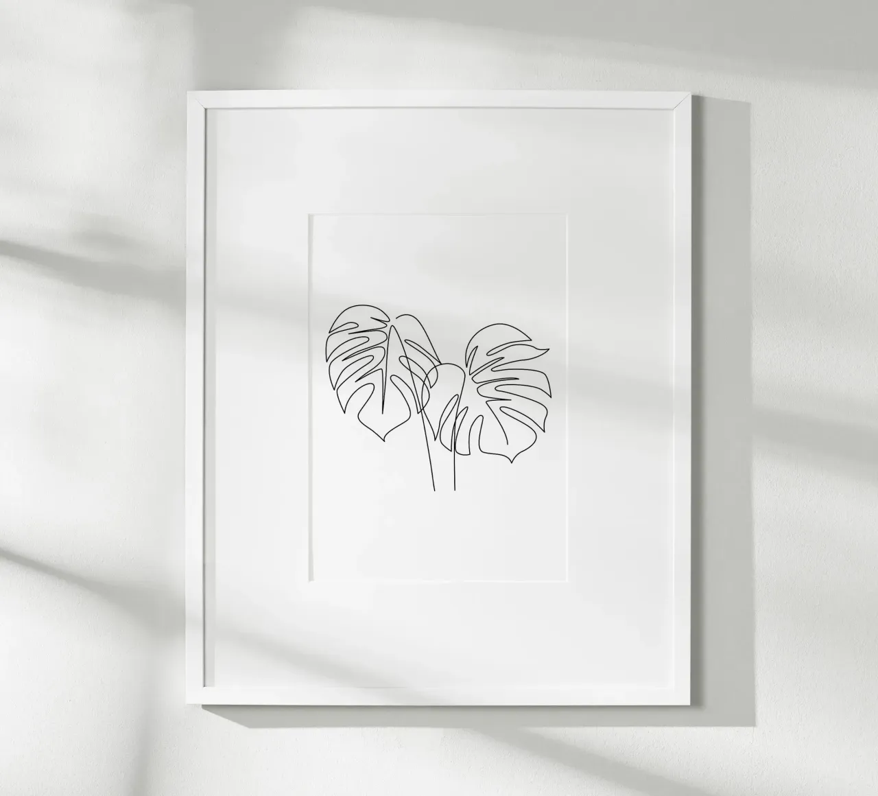 Monstera floreale One Line carta hahnemühle da ORION