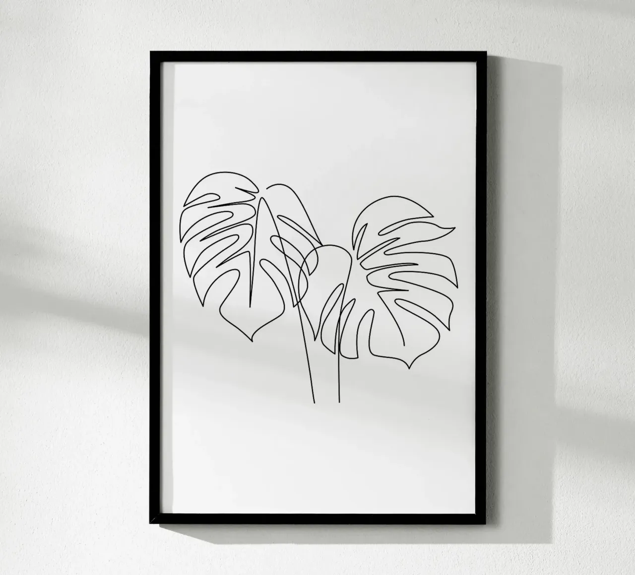 Monstera floreale One Line carta hahnemühle da ORION