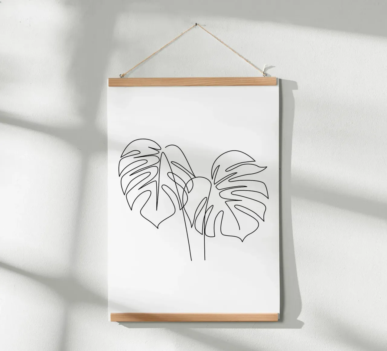 Monstera floreale One Line carta hahnemühle da ORION