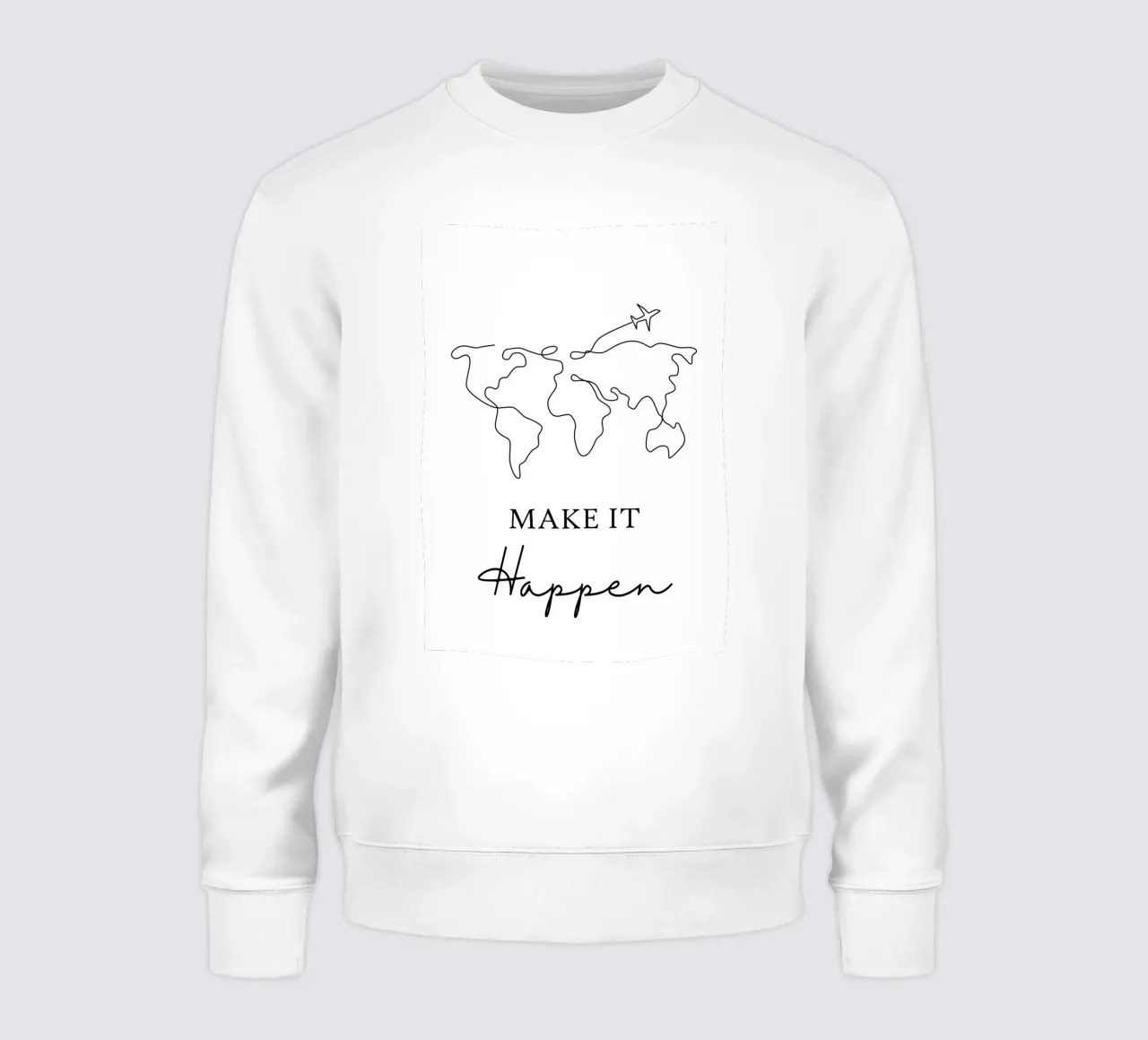 Arte lineare Make It Happen felpa da ORION