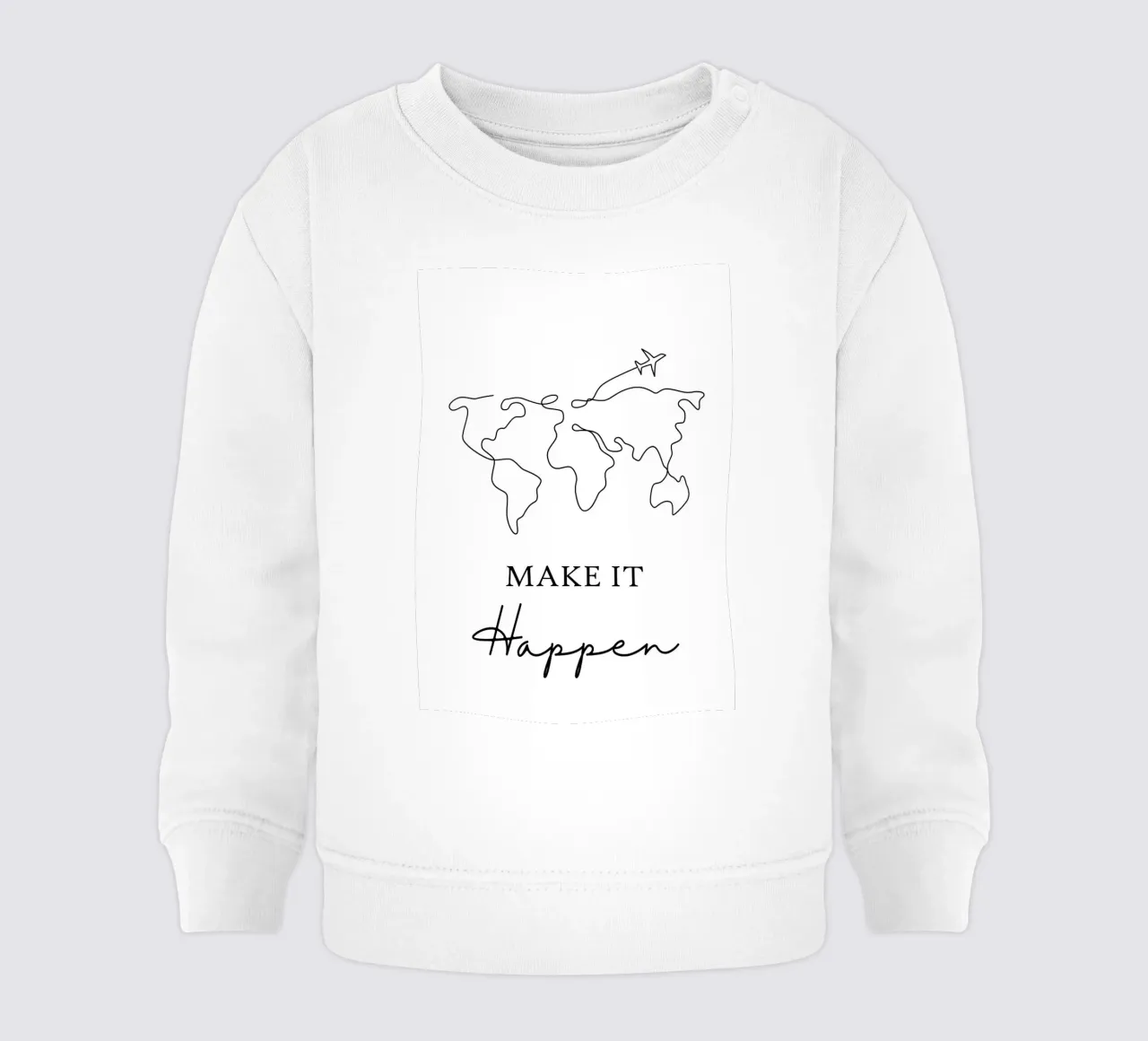 Arte lineare Make It Happen felpa neonato da ORION