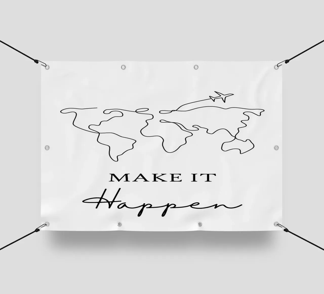Arte lineare Make It Happen telo in pvc da ORION