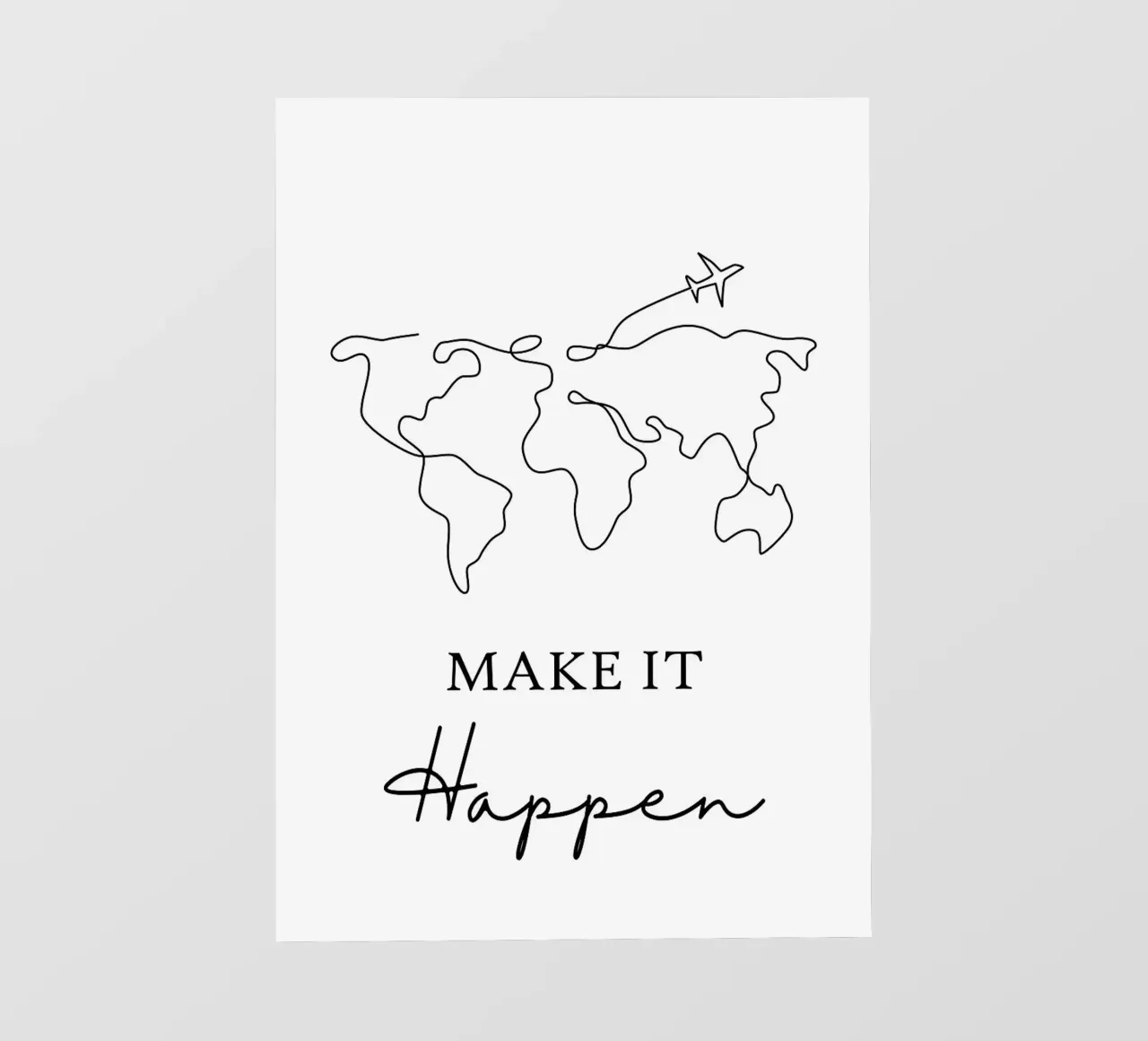 Arte lineare Make It Happen telo in pvc da ORION