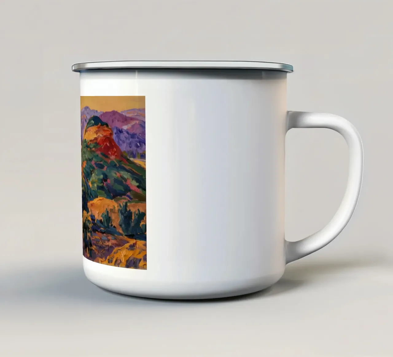 Arazzo Golden Hillside tazza in smalto da Angkasa Mist