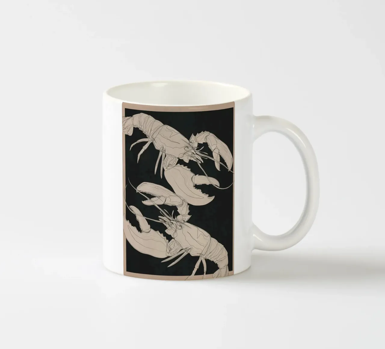 Lobsters tazza in ceramica da Nadjaa