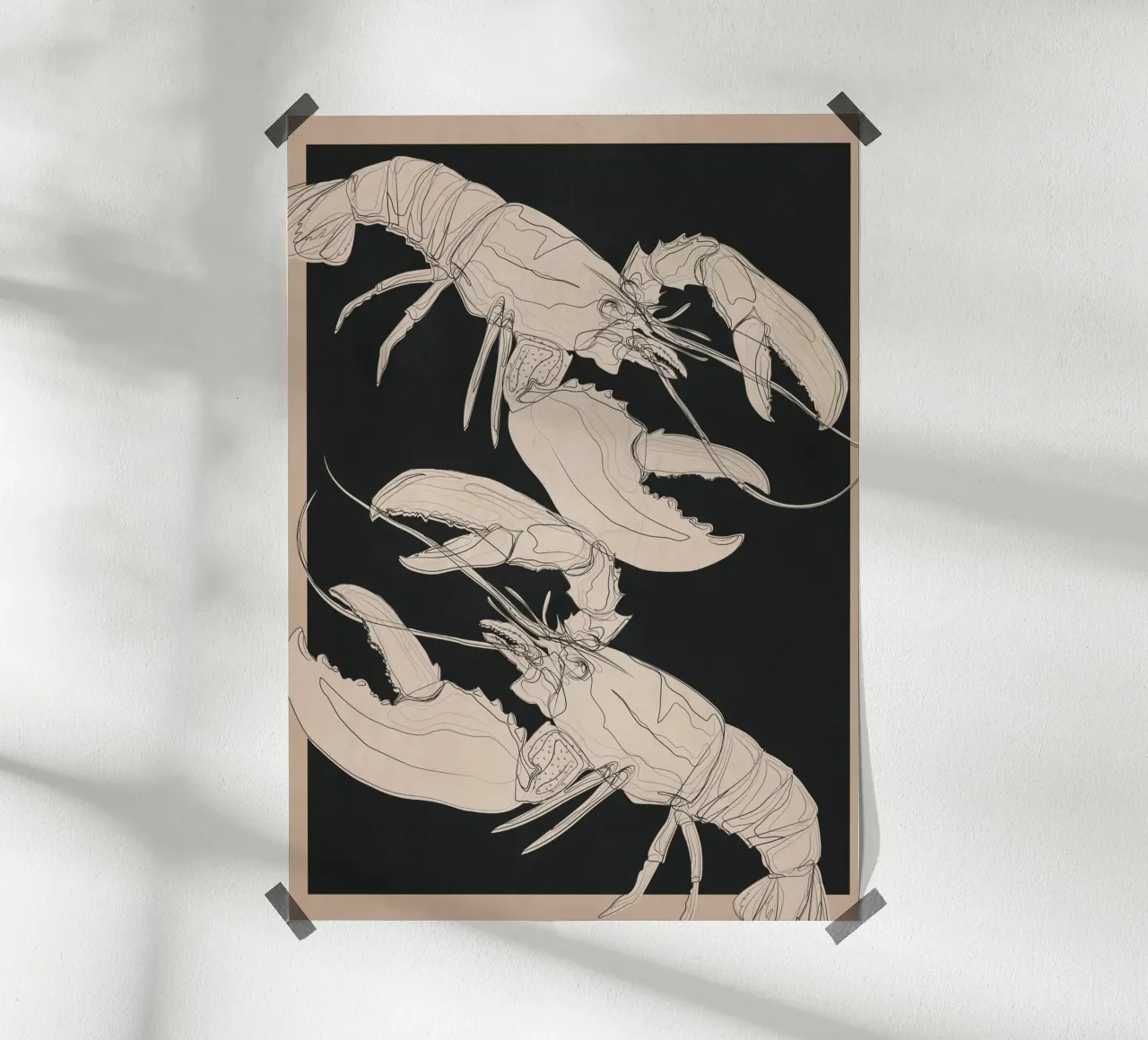 Lobsters carta hahnemühle da Nadjaa