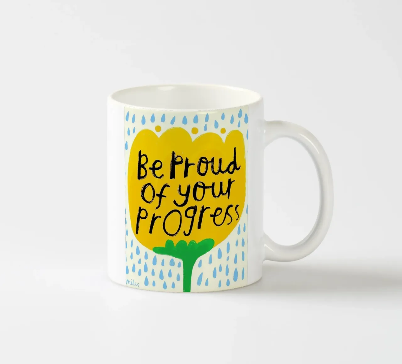 siate orgogliosi dei vostri progressi tazza in ceramica da SOLKIN STORE