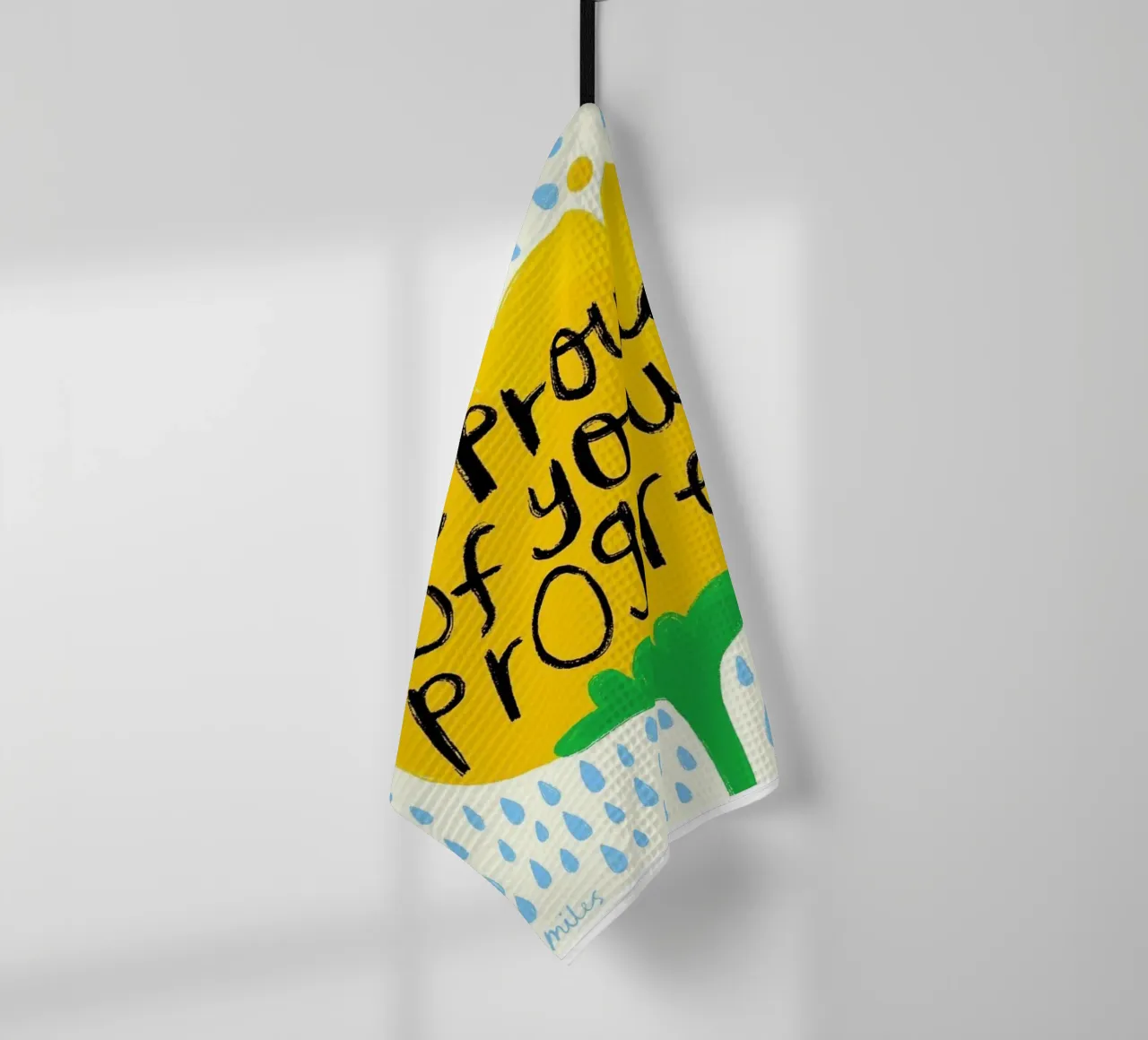 sei stolz auf deine Fortschritte Geschirrtuch von SOLKIN STORE