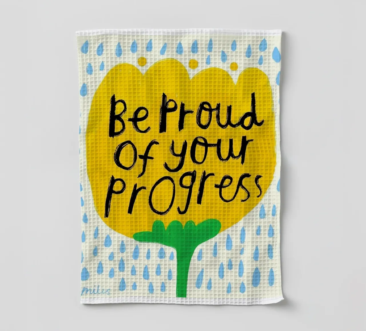 sei stolz auf deine Fortschritte Geschirrtuch von SOLKIN STORE