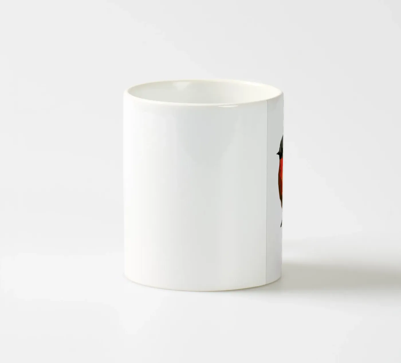 Geo Robin ceramic mug by Three Of The Possessed