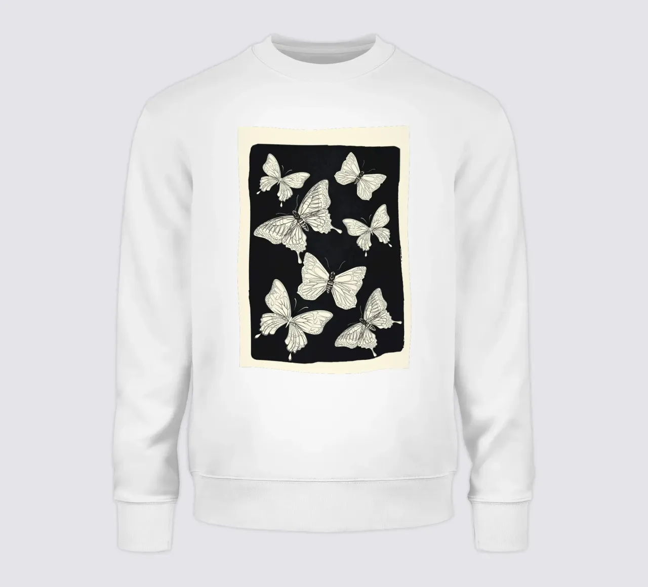 Flying Butterflies 1 felpa da Nadjaa