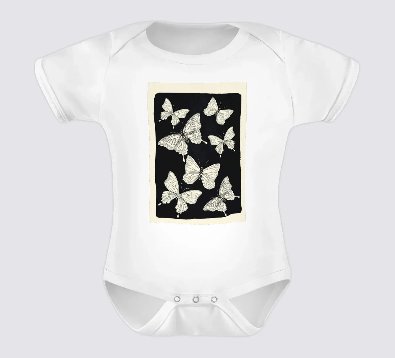 Flying Butterflies 1 body neonato maniche corte da Nadjaa