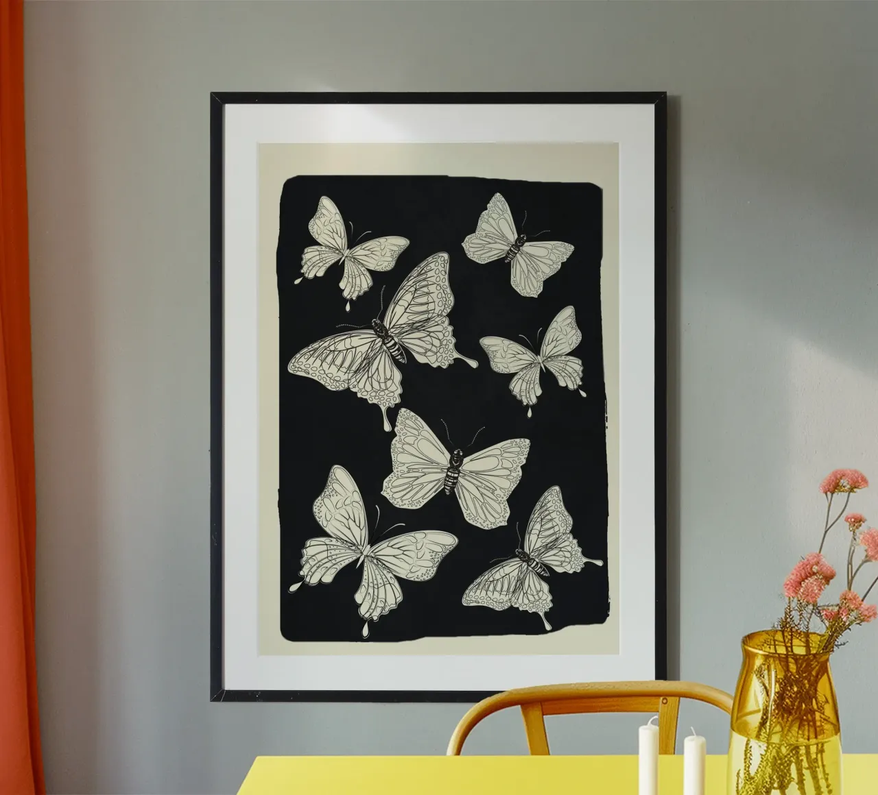 Flying Butterflies 1 carta hahnemühle da Nadjaa