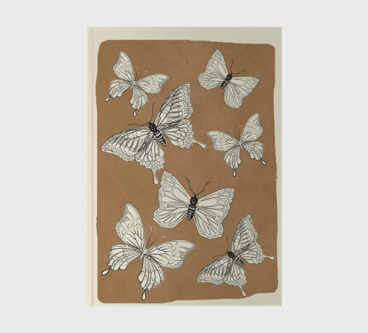 Flying Butterflies 2 notebook by Nadjaa