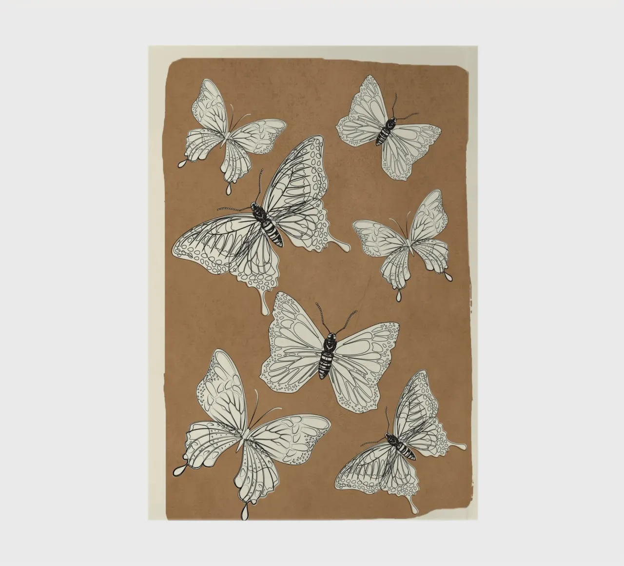 Flying Butterflies 2 notebook by Nadjaa