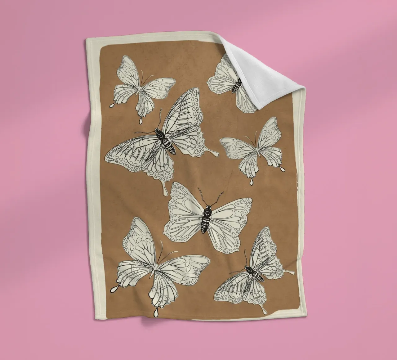 Flying Butterflies 2 coperta in pile da Nadjaa