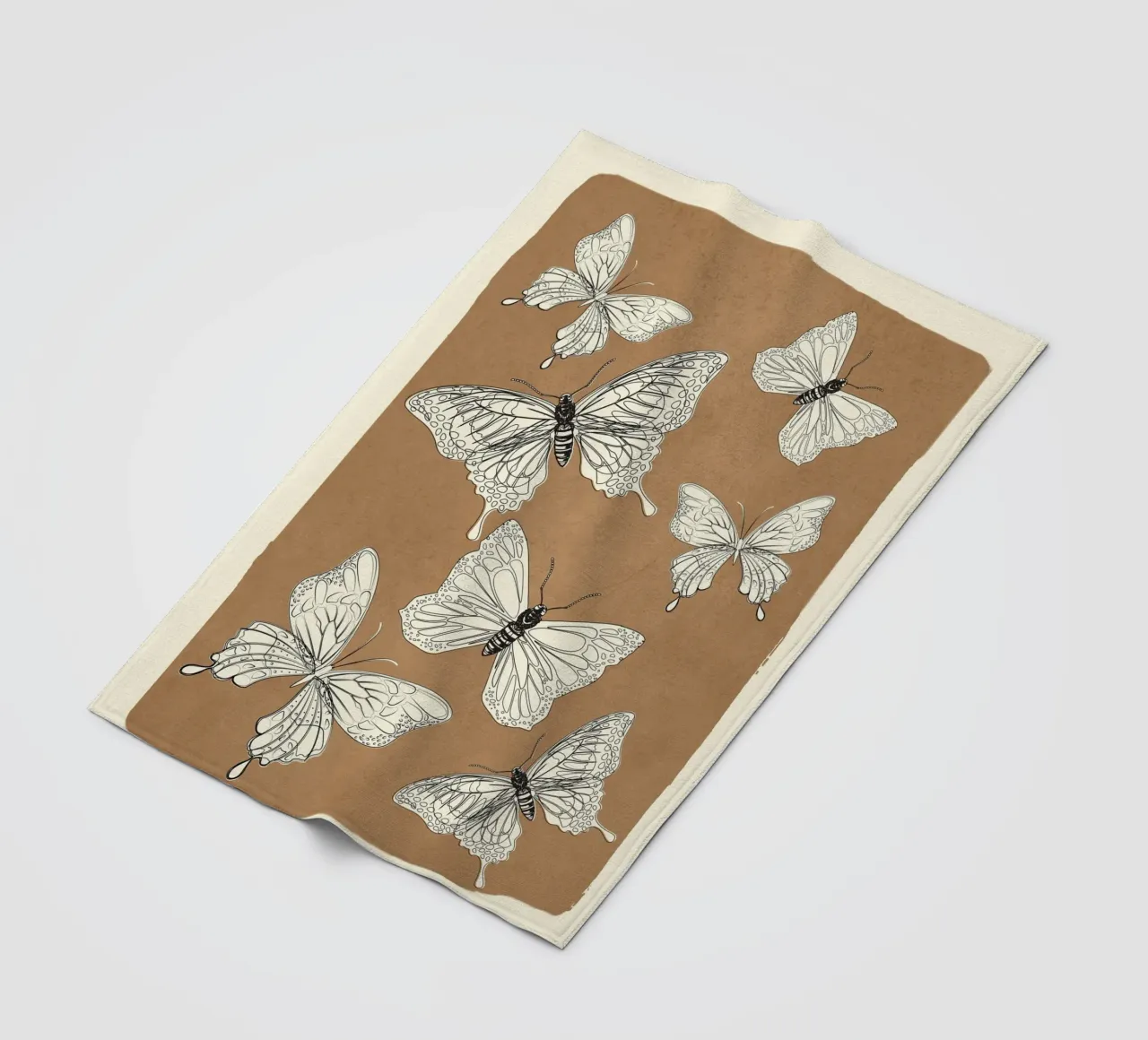 Flying Butterflies 2 coperta in pile da Nadjaa