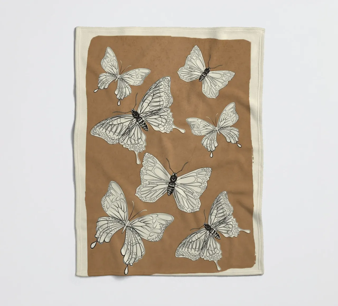 Flying Butterflies 2 coperta in pile da Nadjaa