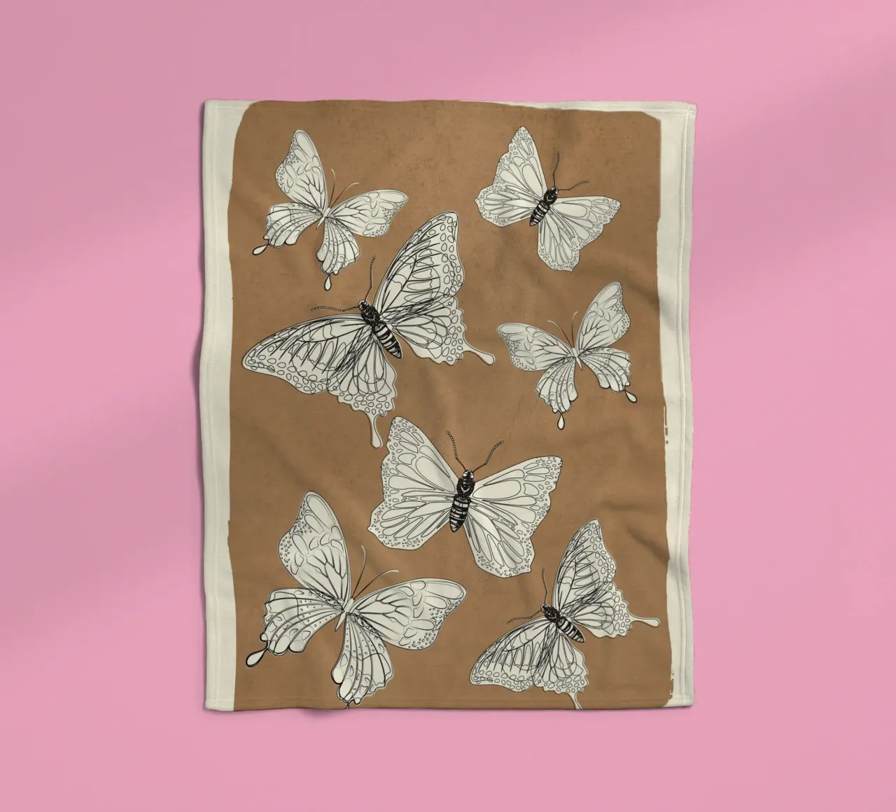 Flying Butterflies 2 coperta in pile da Nadjaa