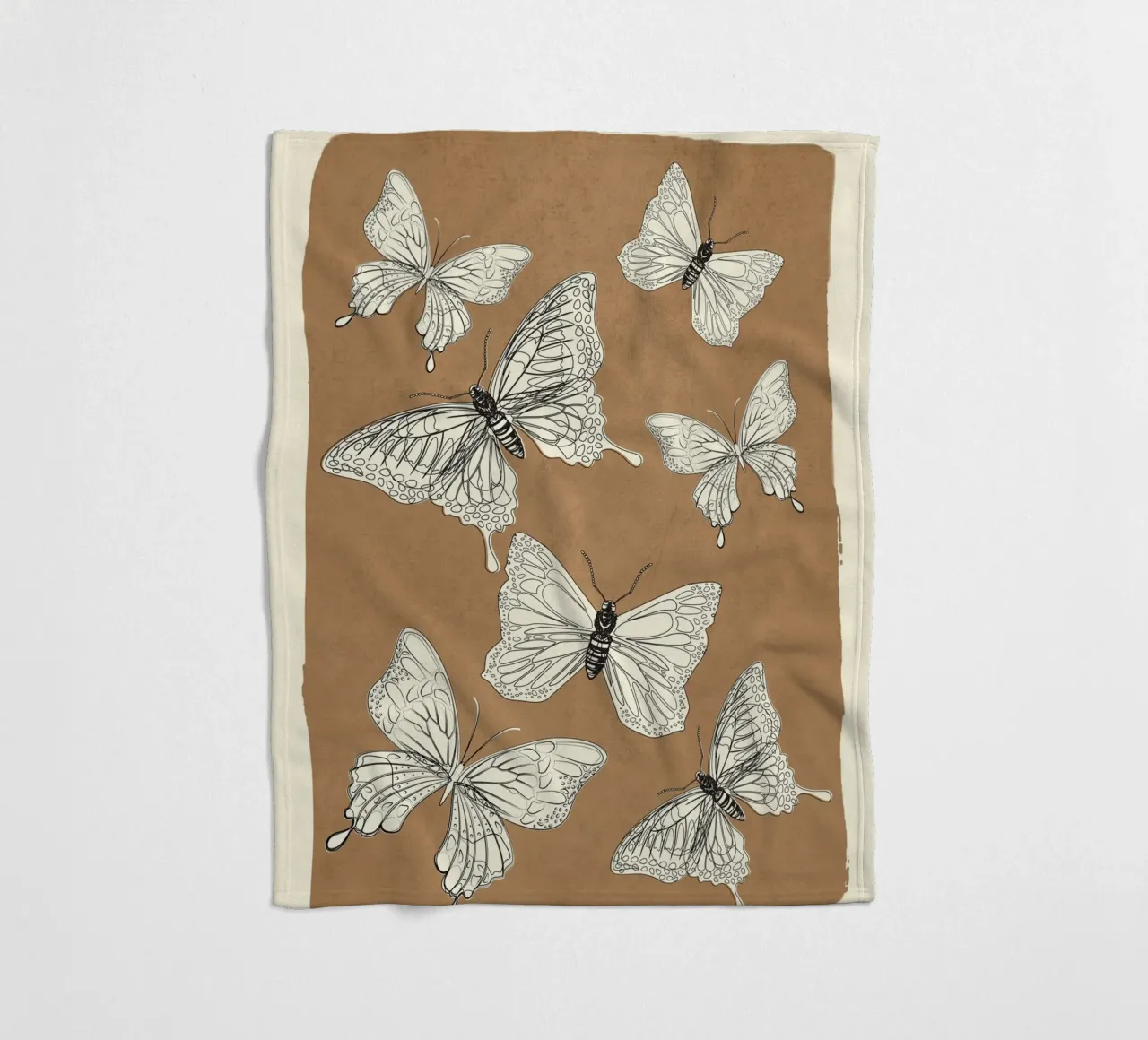 Flying Butterflies 2 coperta in pile da Nadjaa