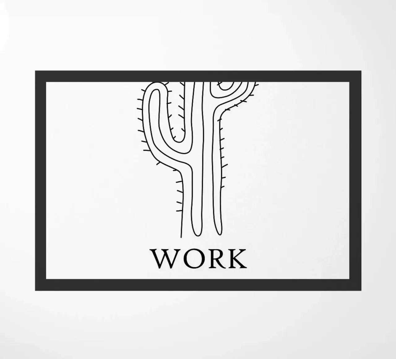 Poster per l'ufficio Work Hard zerbino da ORION