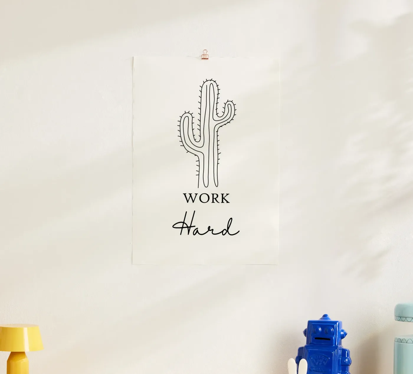 Work Hard Office Poster poster by ORION