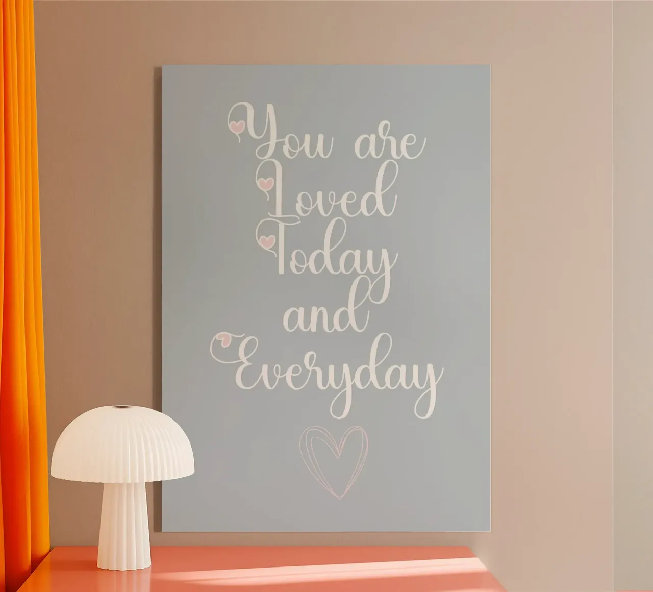 YOU ARE LOVED acrylic glass by ORION