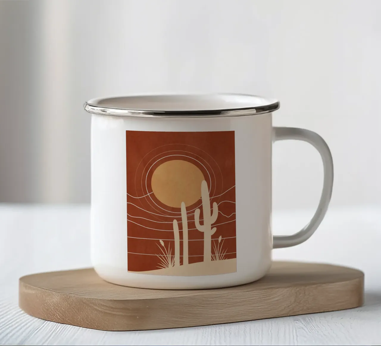 Desert Design 1 tazza in smalto da Nadjaa