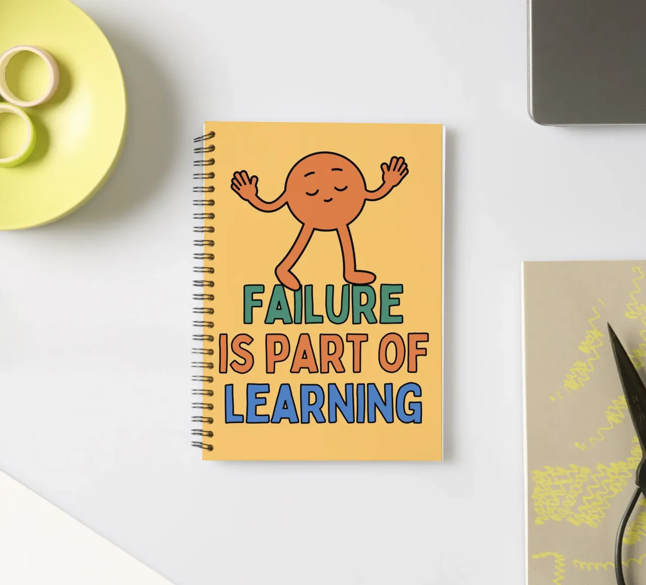 failure is part of learning spiral notebook by SOLKIN STORE