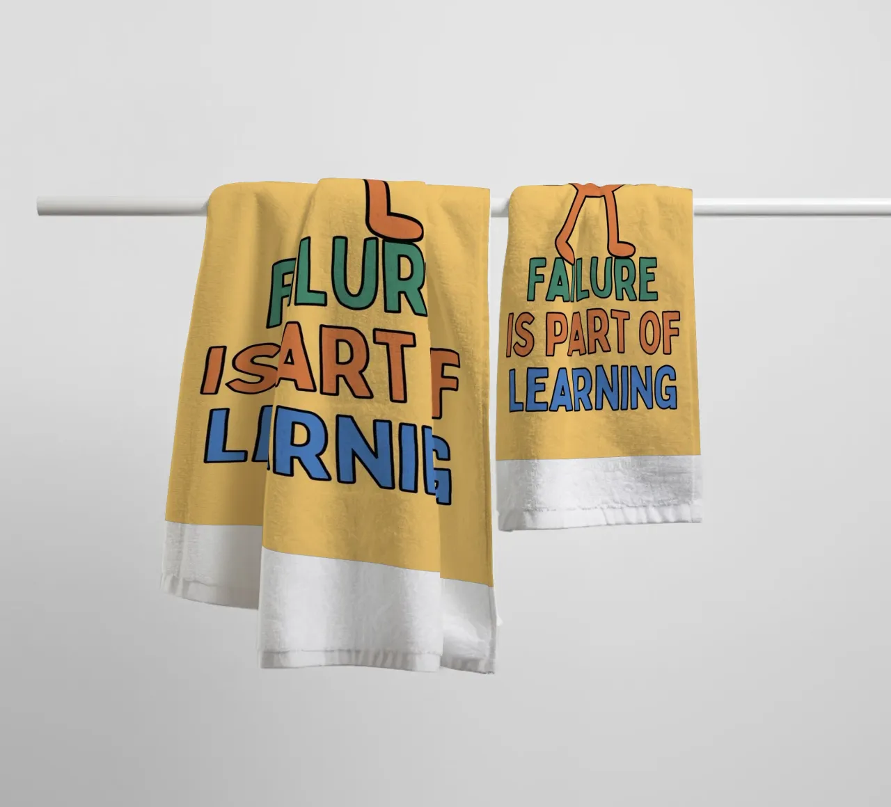 l'échec fait partie de l'apprentissage serviette de bain de SOLKIN STORE
