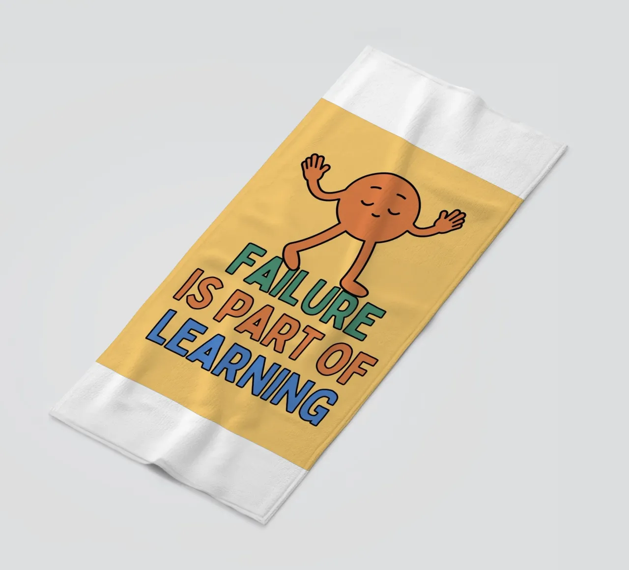 l'échec fait partie de l'apprentissage serviette de plage de SOLKIN STORE