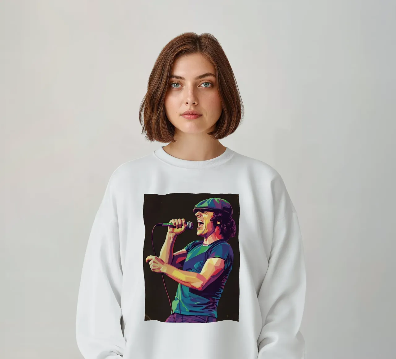 Brian Johnson ACDC sweatshirt by Hantamrata