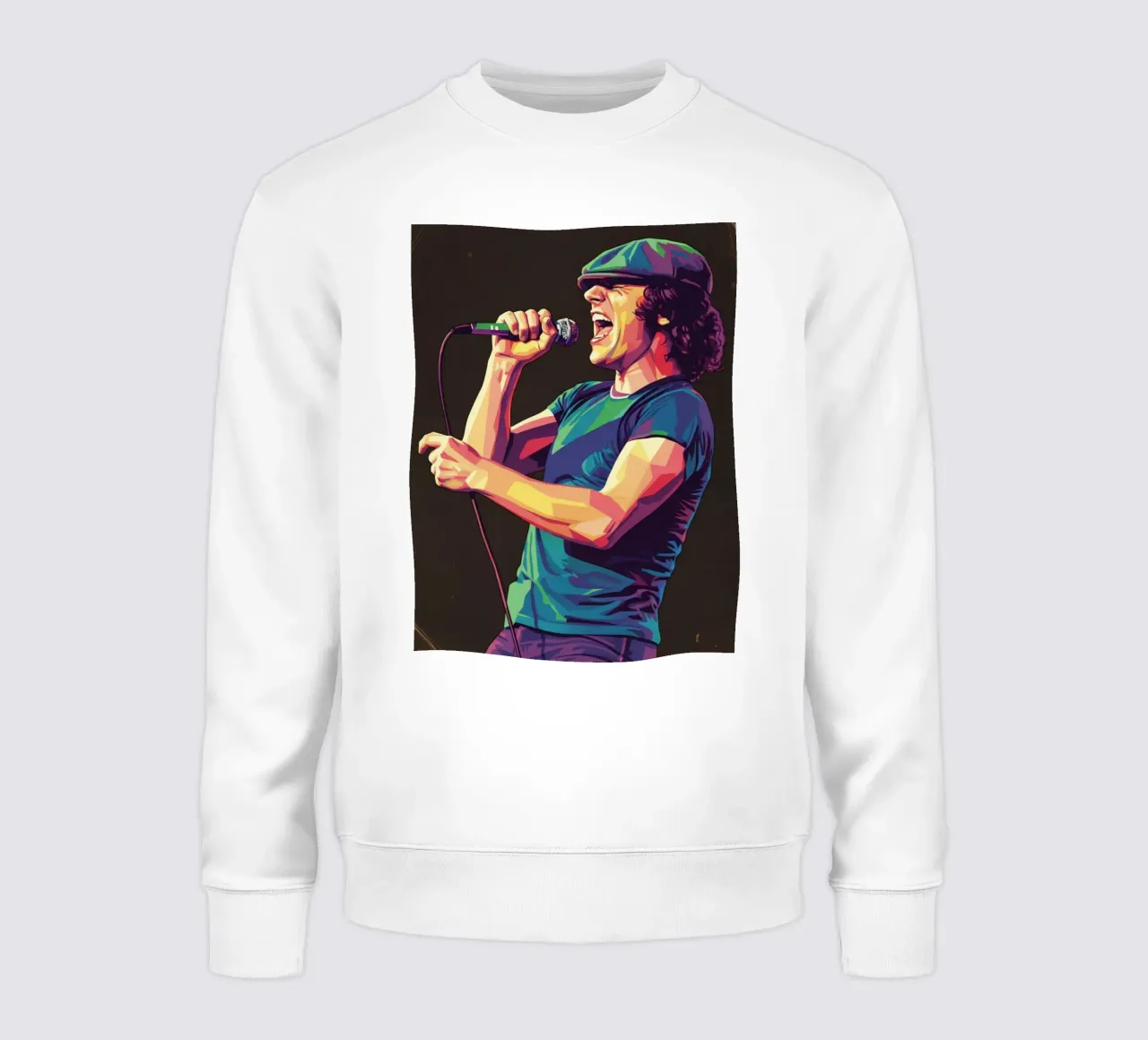 Brian Johnson ACDC felpa da Hantamrata