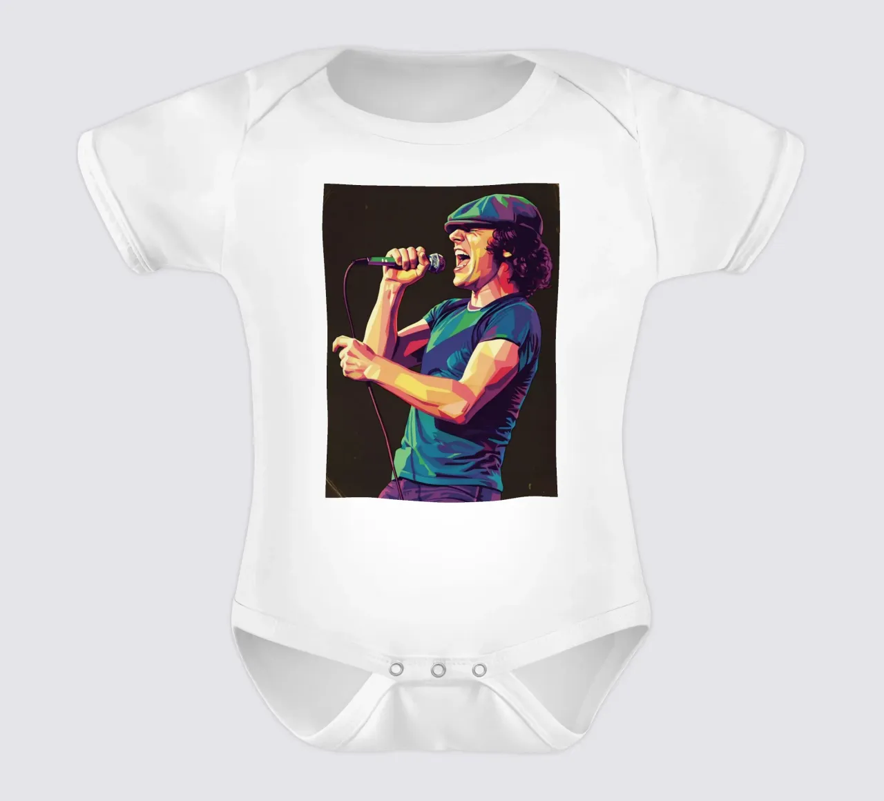 Brian Johnson ACDC body neonato maniche corte da Hantamrata