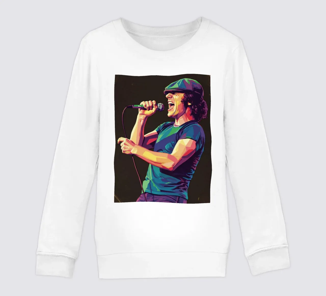 Brian Johnson ACDC felpa bambino da Hantamrata