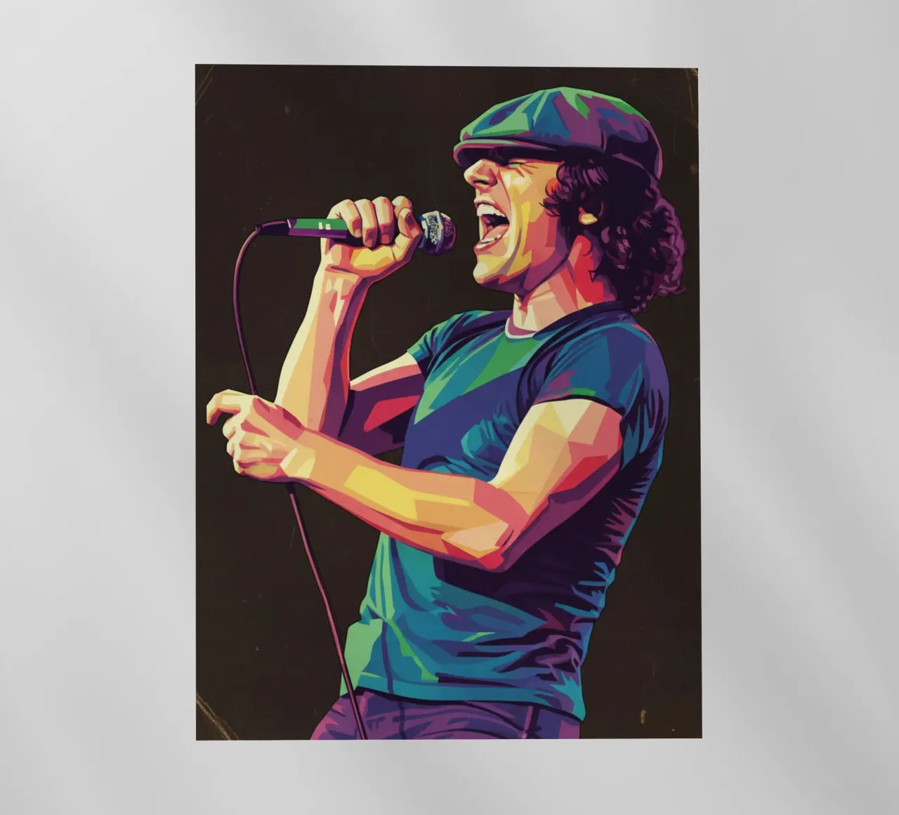 Brian Johnson ACDC pellicola backlit da Hantamrata