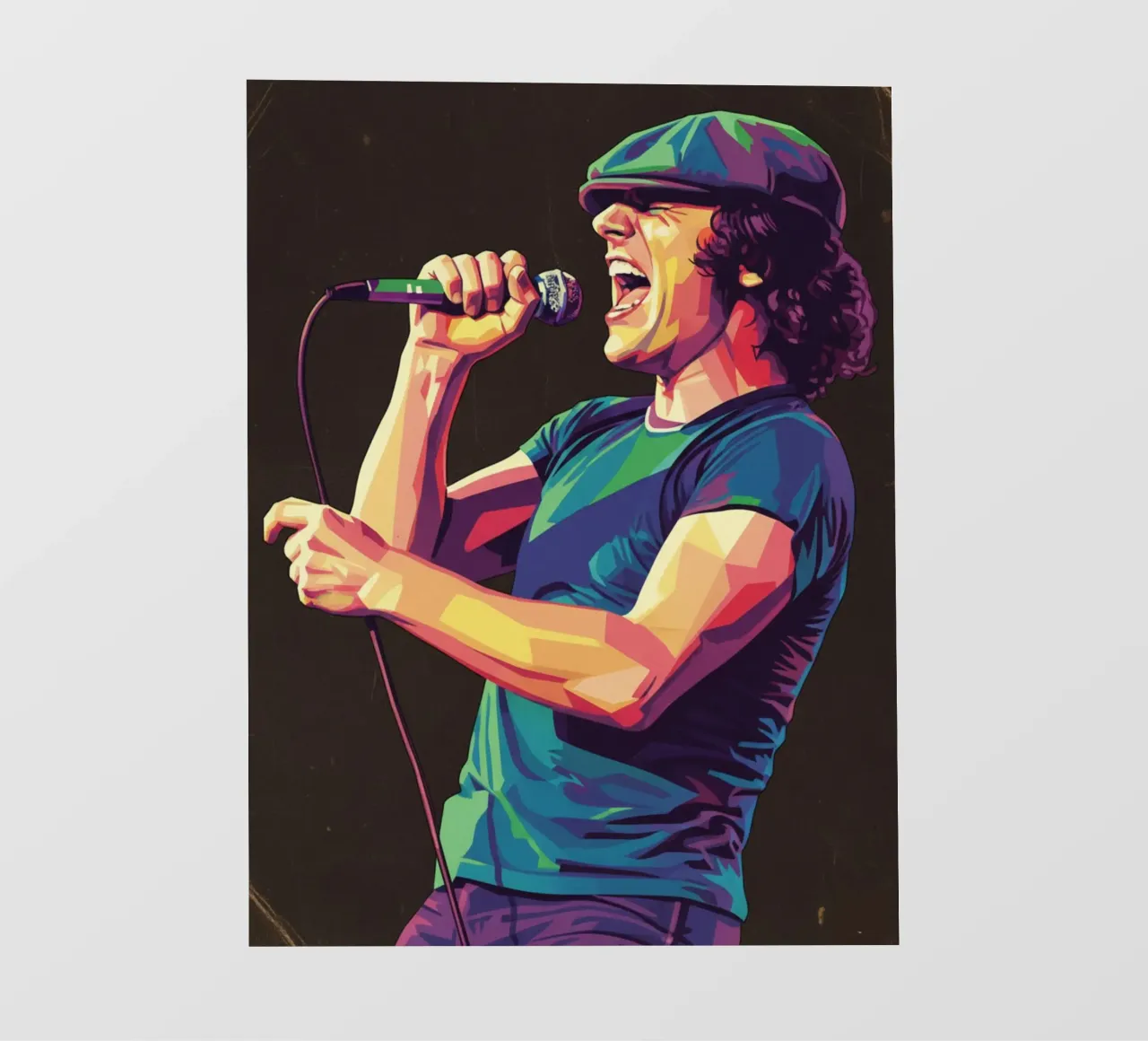 Brian Johnson ACDC pellicola backlit da Hantamrata