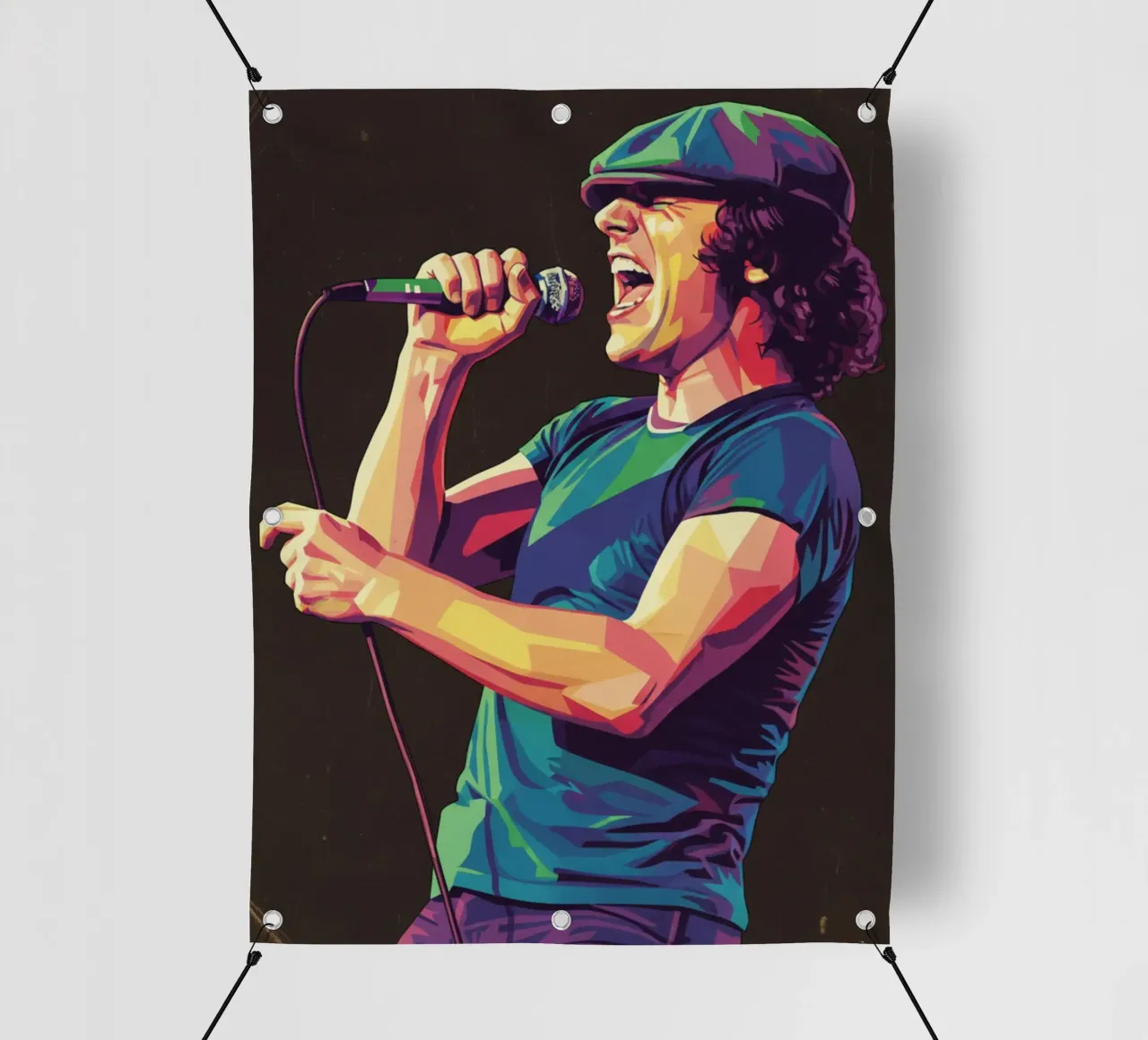 Brian Johnson ACDC telo in pvc da Hantamrata