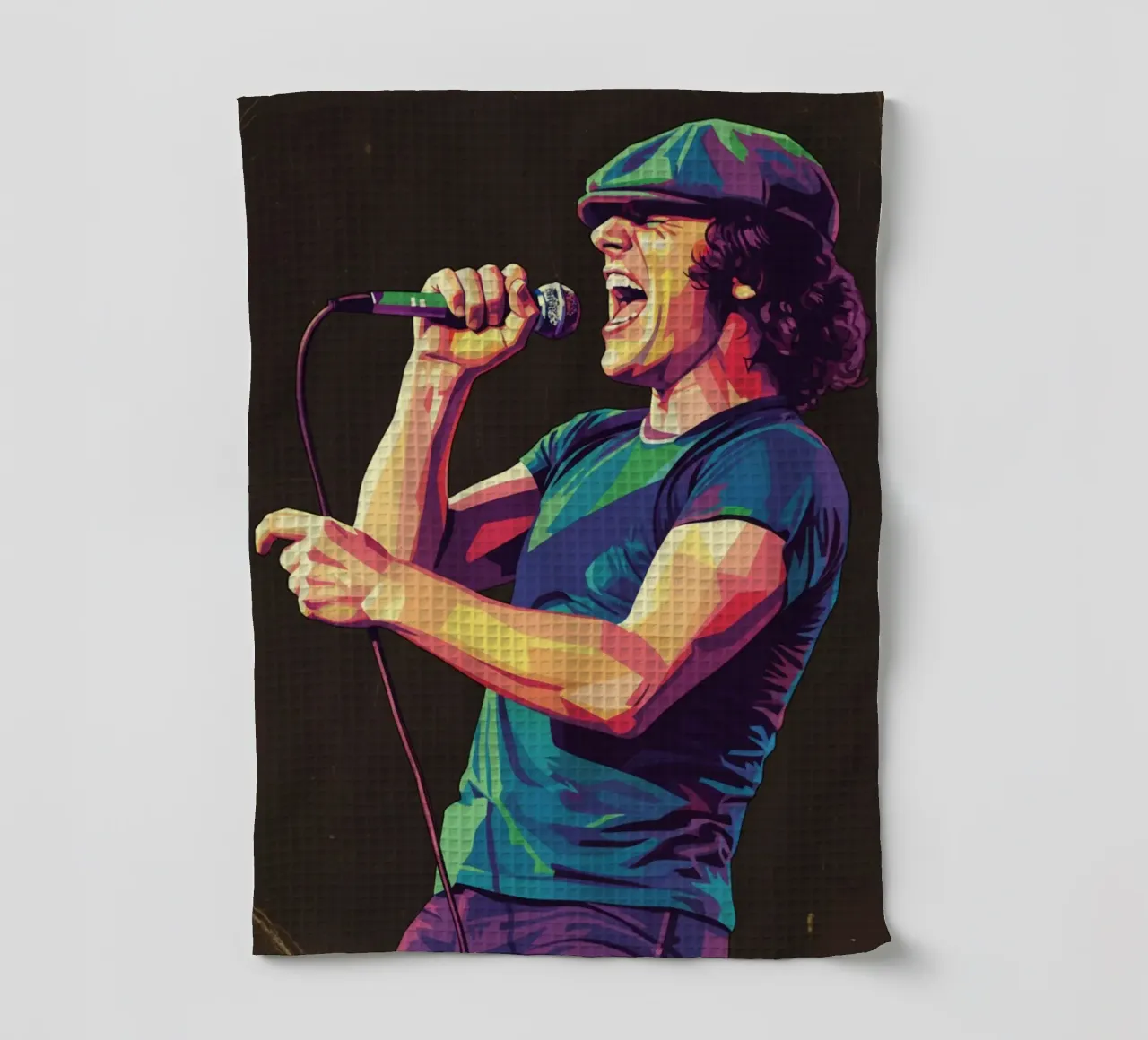 Brian Johnson ACDC canovaccio da cucina da Hantamrata
