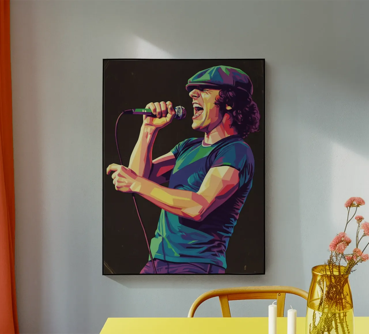 Brian Johnson ACDC plexiglass da Hantamrata