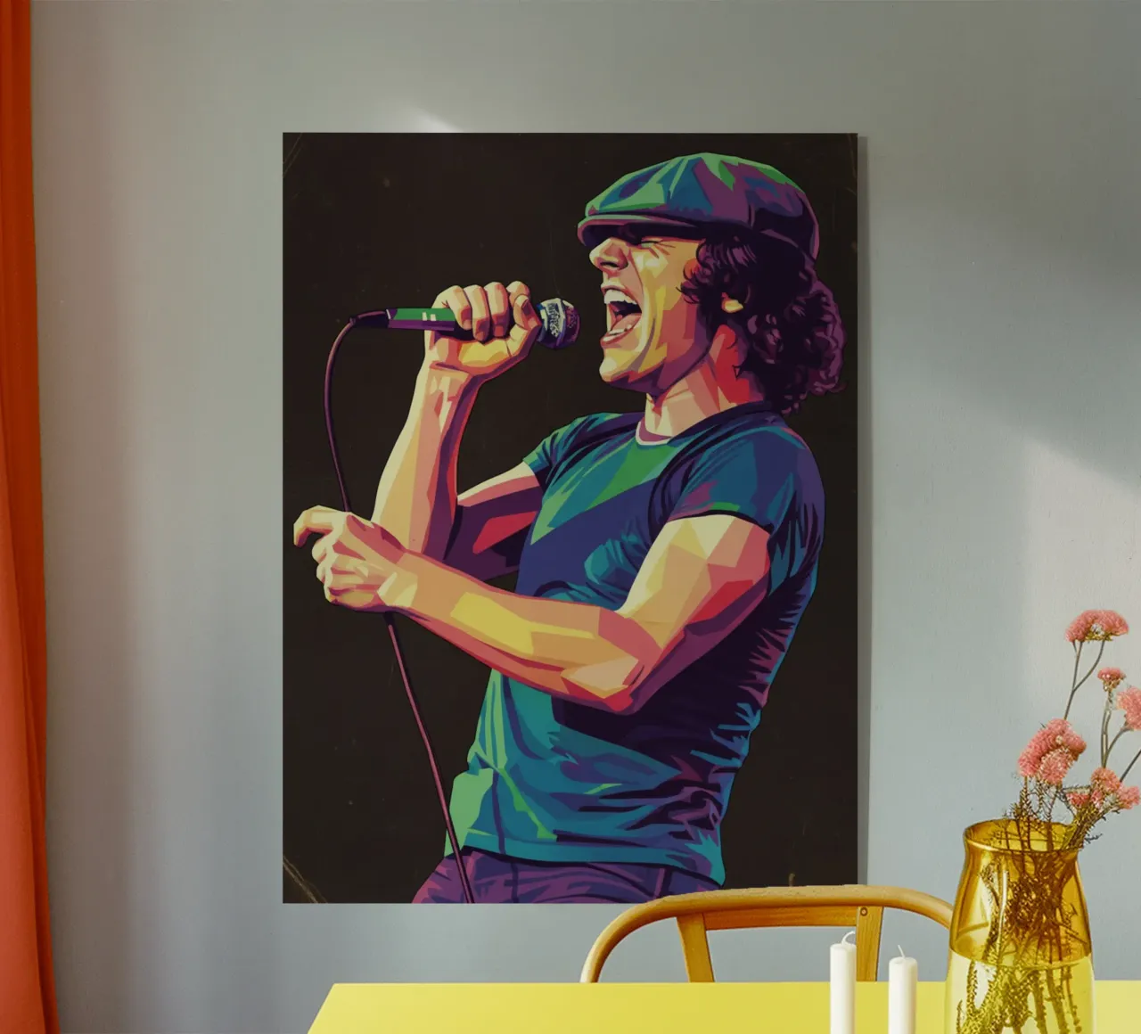 Brian Johnson ACDC plexiglass da Hantamrata