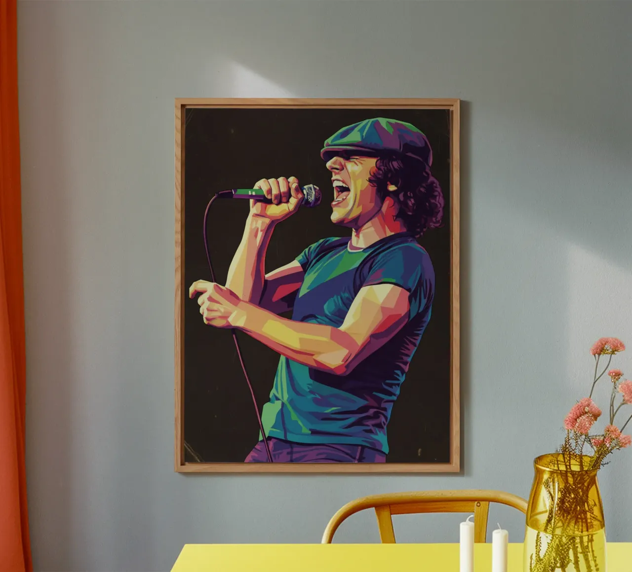 Brian Johnson ACDC alluminio dibond da Hantamrata