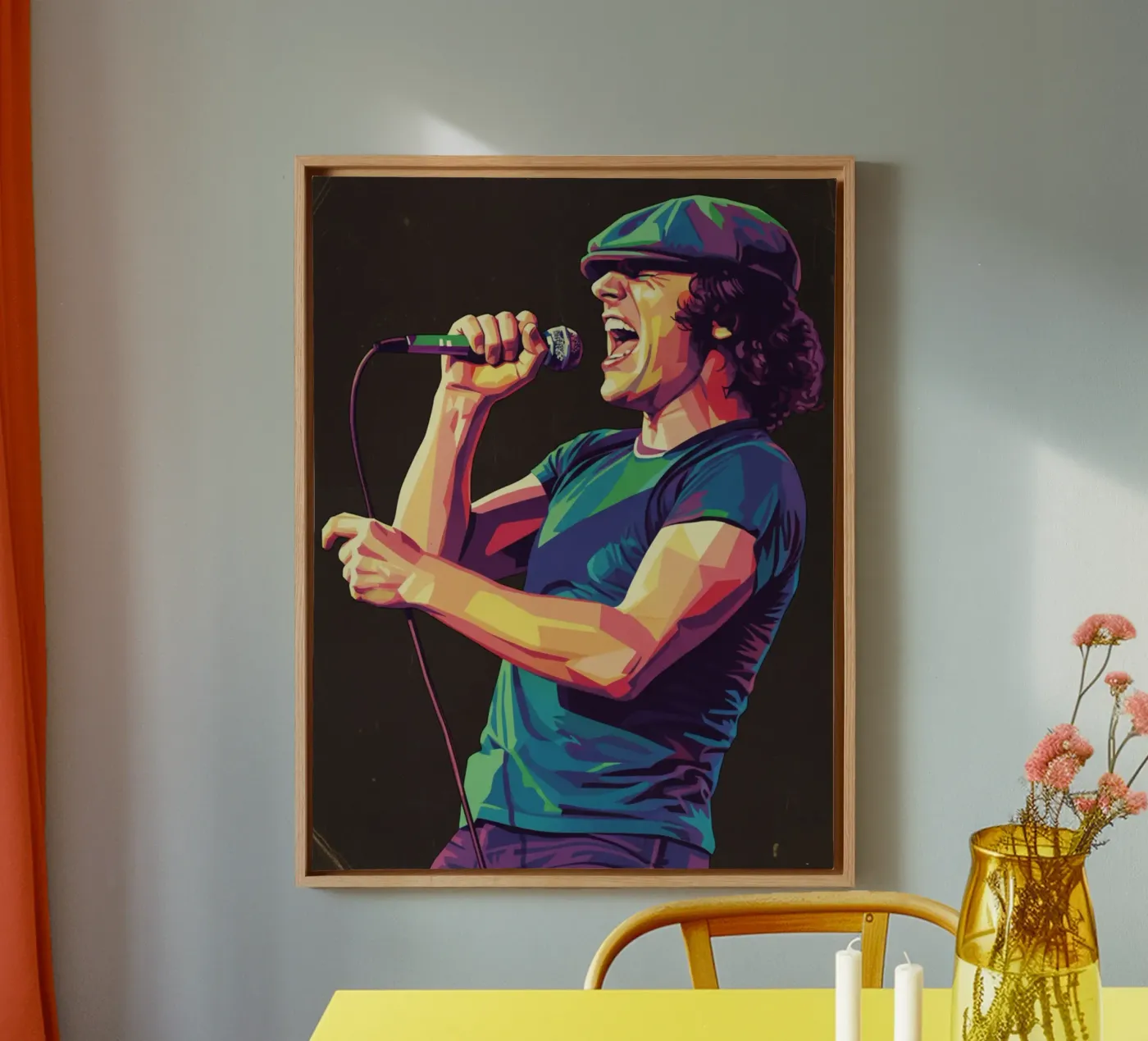 Brian Johnson ACDC tela da Hantamrata