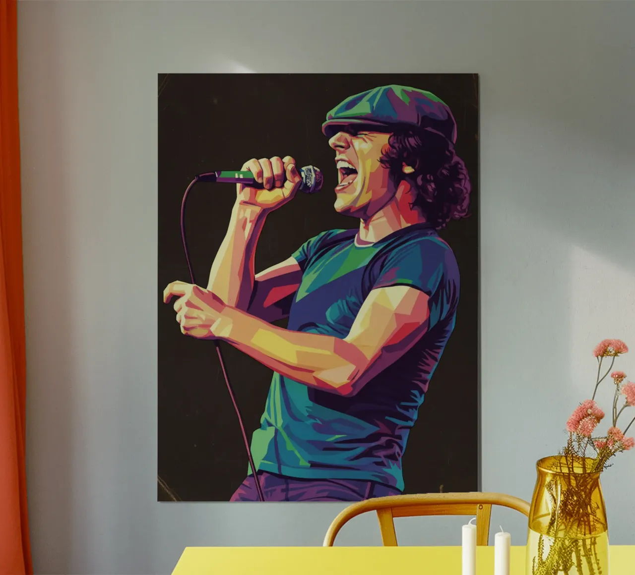 Brian Johnson ACDC poster da Hantamrata