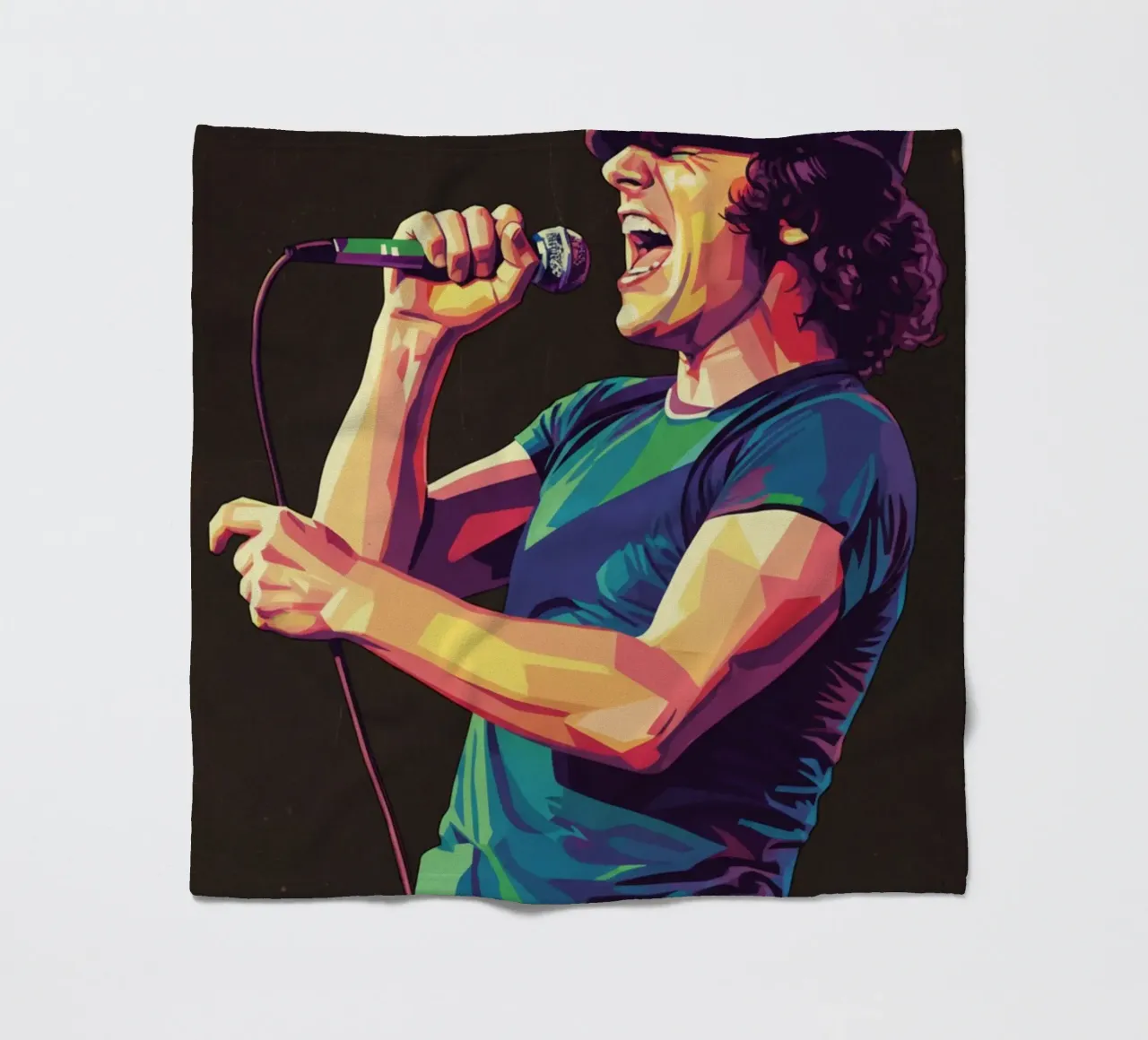Brian Johnson ACDC coperta in pile da Hantamrata