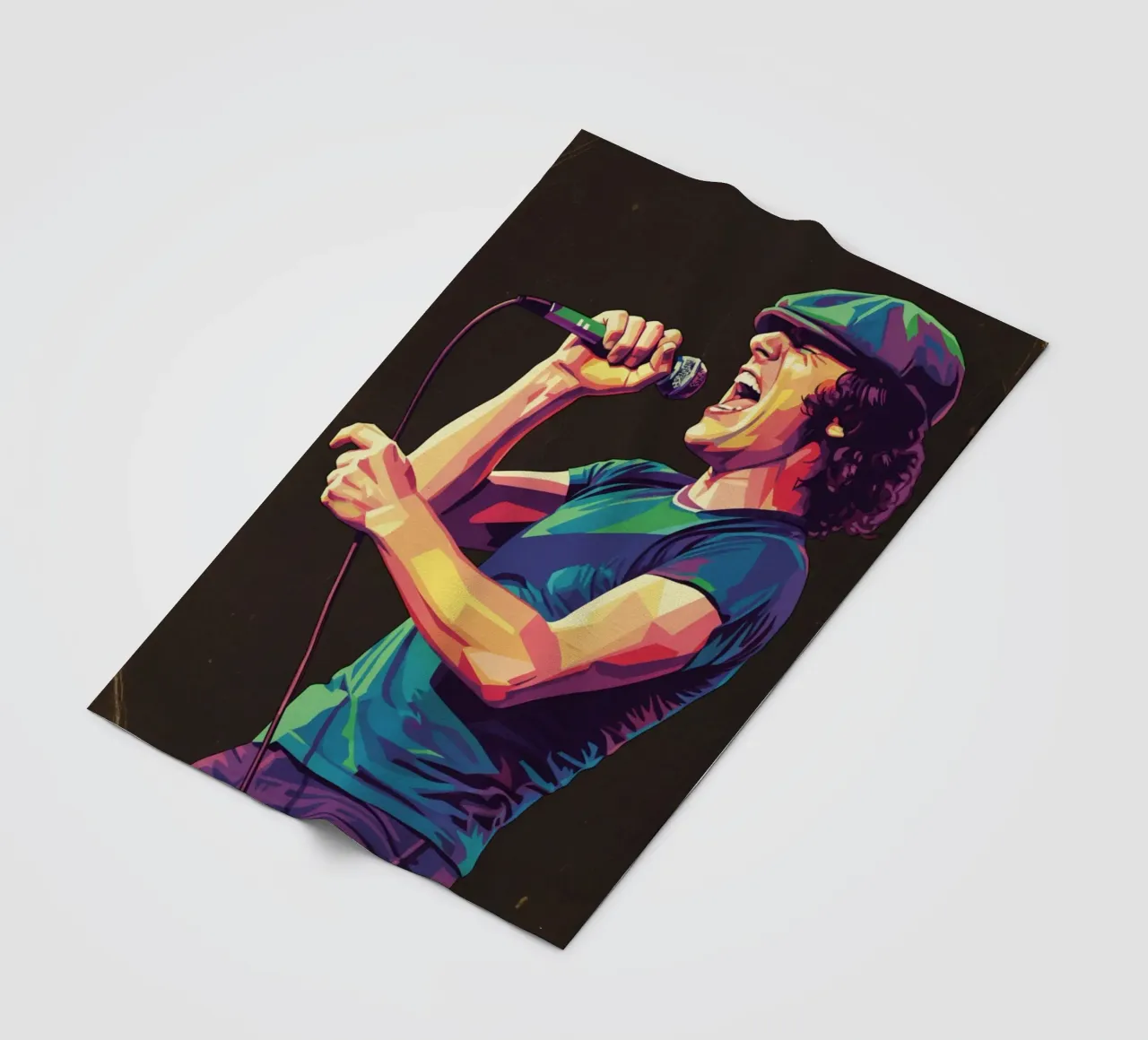 Brian Johnson ACDC coperta in pile da Hantamrata