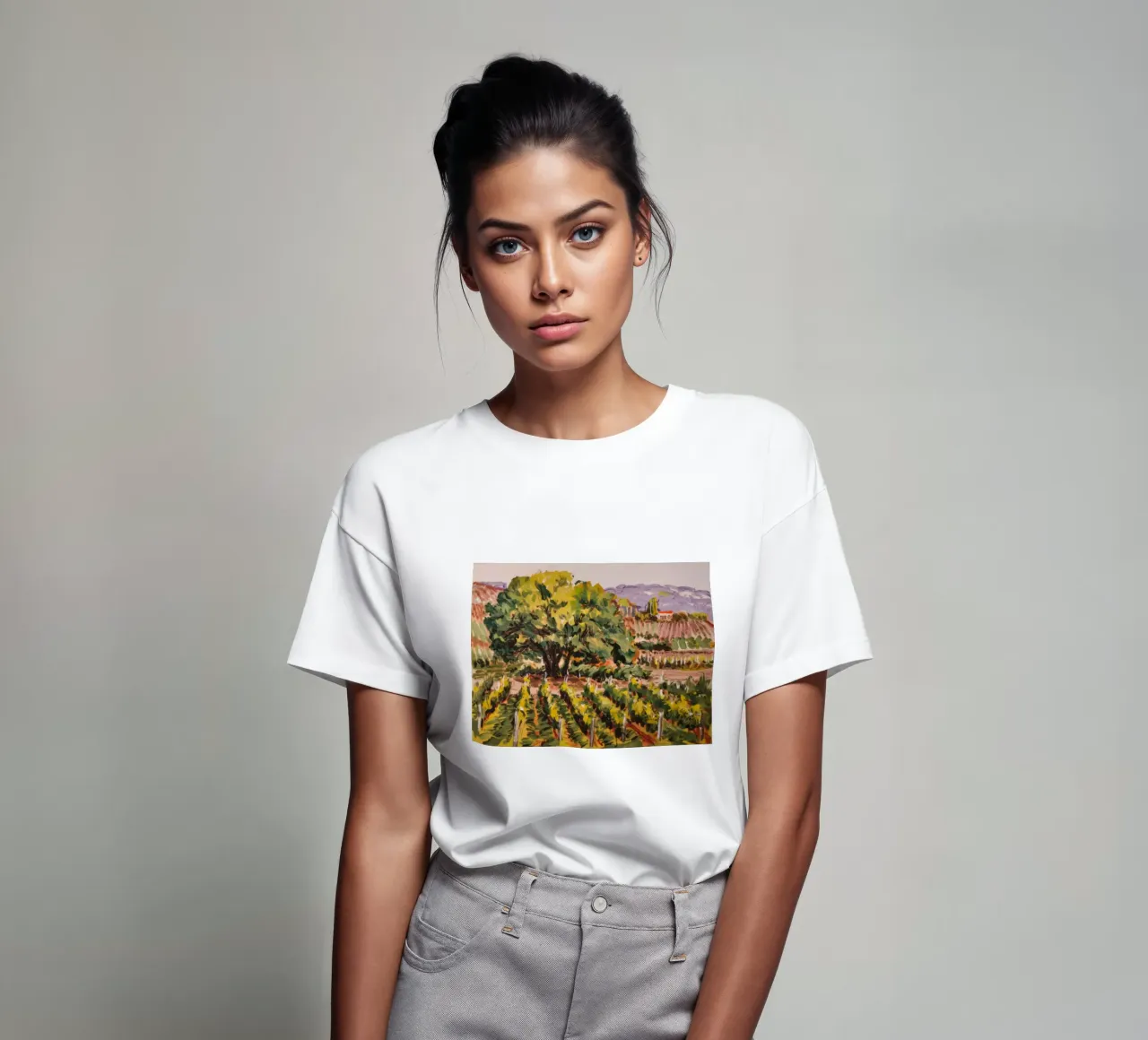 Vigneto Verdant t-shirt da Angkasa Mist